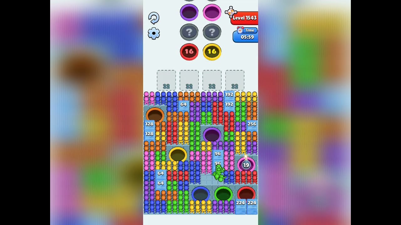 Hole People Level 1543: Hole People Level 1543 Very Hard Solution Walkthrough