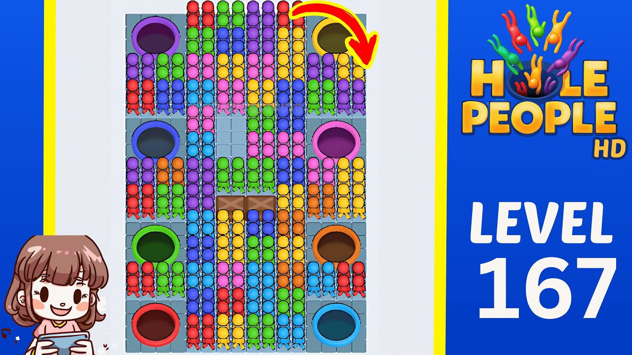Hole People Level 167: Hole People Level 167 Solution Walkthrough