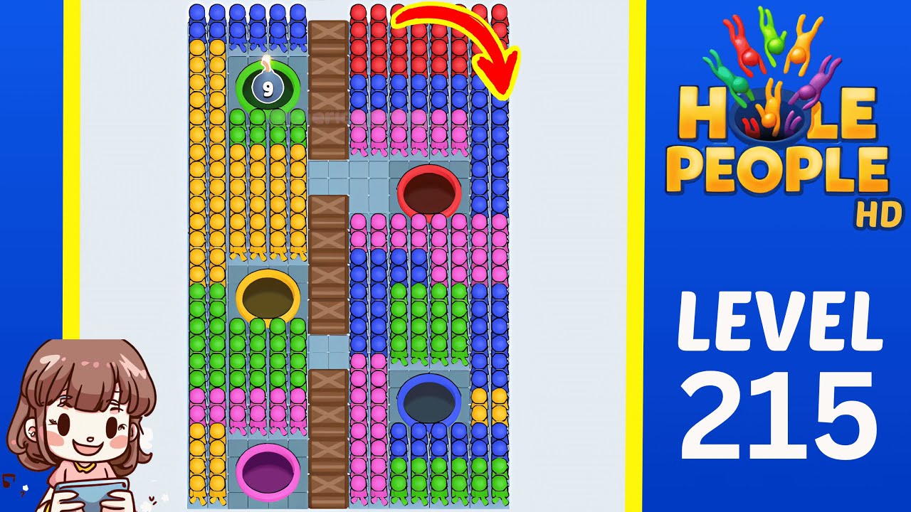 Hole People Level 215: Hole People Level 215 Solution Walkthrough