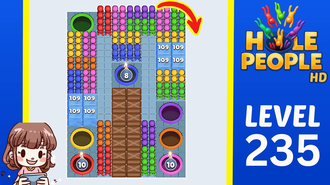 Hole People Level 235: Hole People Level 235 Solution Walkthrough