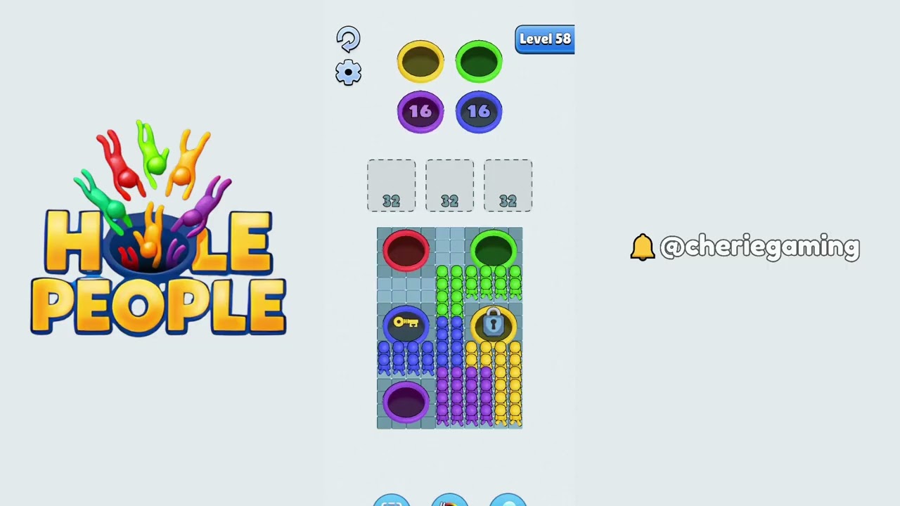 Hole People Level 58: Hole People Level 58 Solution Walkthrough